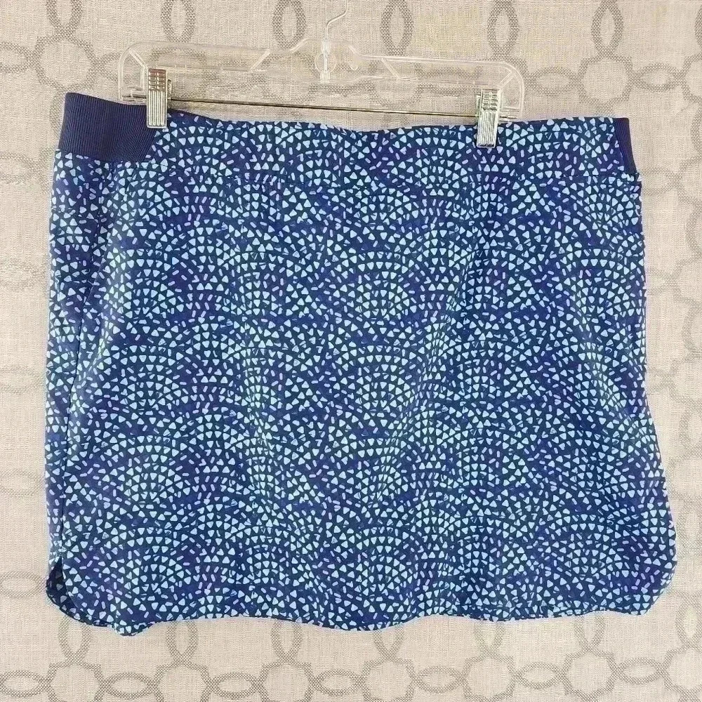 Cypress Club Printed Blue Athletic Skorts Women's XXL